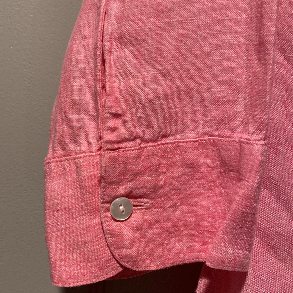 L.L.Bean 100% Linen Shirt Size Small - Picture 2 of 8